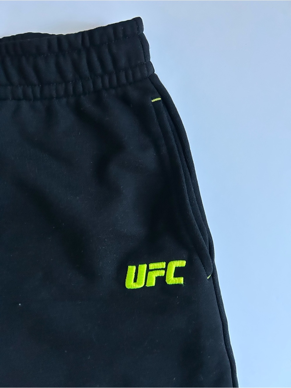 UFC Black Skirt with Neon Yellow Logo Accents - Picture 3 of 5
